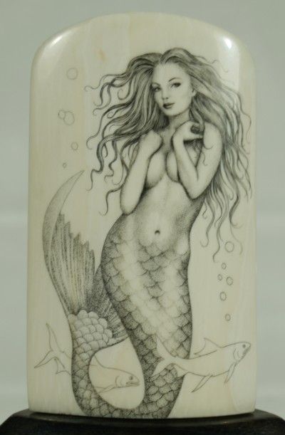 400x611 Gallery For Gt How To Draw Realistic Mermaids Painting Ideas - Realistic Mermaid Drawings