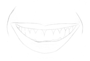 370x252 Drawing Tutorial, How To Draw A Realistic Mouth And Teeth - Realistic Mouth Drawing