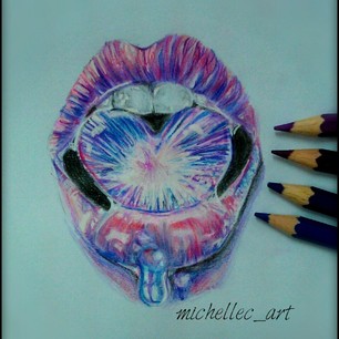 306x306 Realistic Mouth Drawing - Realistic Mouth Drawing