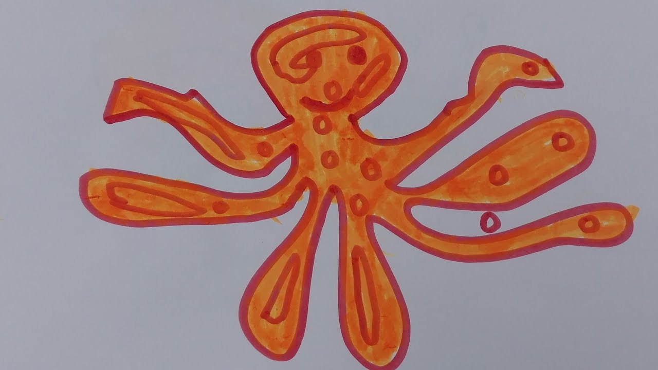 1280x720 how to draw octopus tattoo octopus drawing easy draw a realistic - Realistic Octopus Drawing