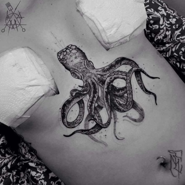 600x600 Realistic Octopus Tattoo Designs And Meanings - Realistic Octopus Drawing