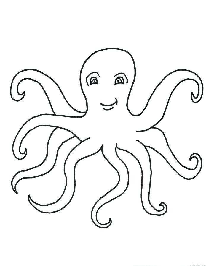 695x900 Realistic Octopus Coloring - Realistic Octopus Drawing