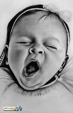 236x363 Portrait Of A Baby - Realistic Pencil Drawings