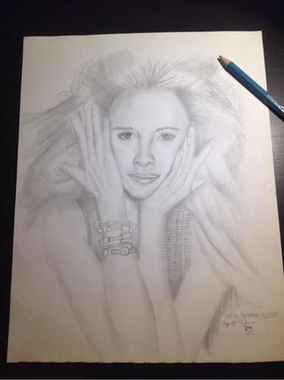 320x429 My First Try - Realistic Person Drawing