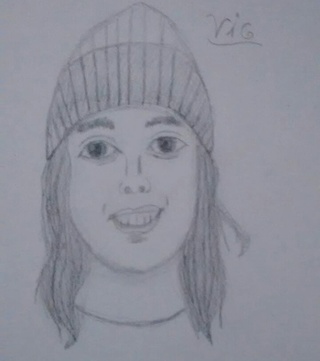 320x361 Here Is My Fist Realistic Person I Even Drew It's Vic From Pierce - Realistic Person Drawing