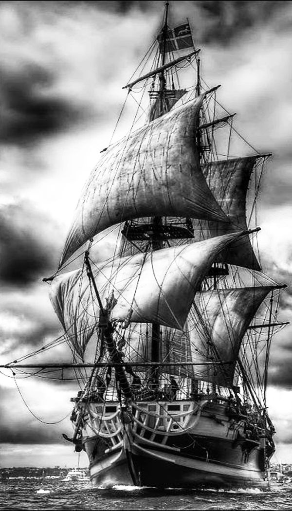 Realistic Pirate Ship Drawing at PaintingValley.com | Explore