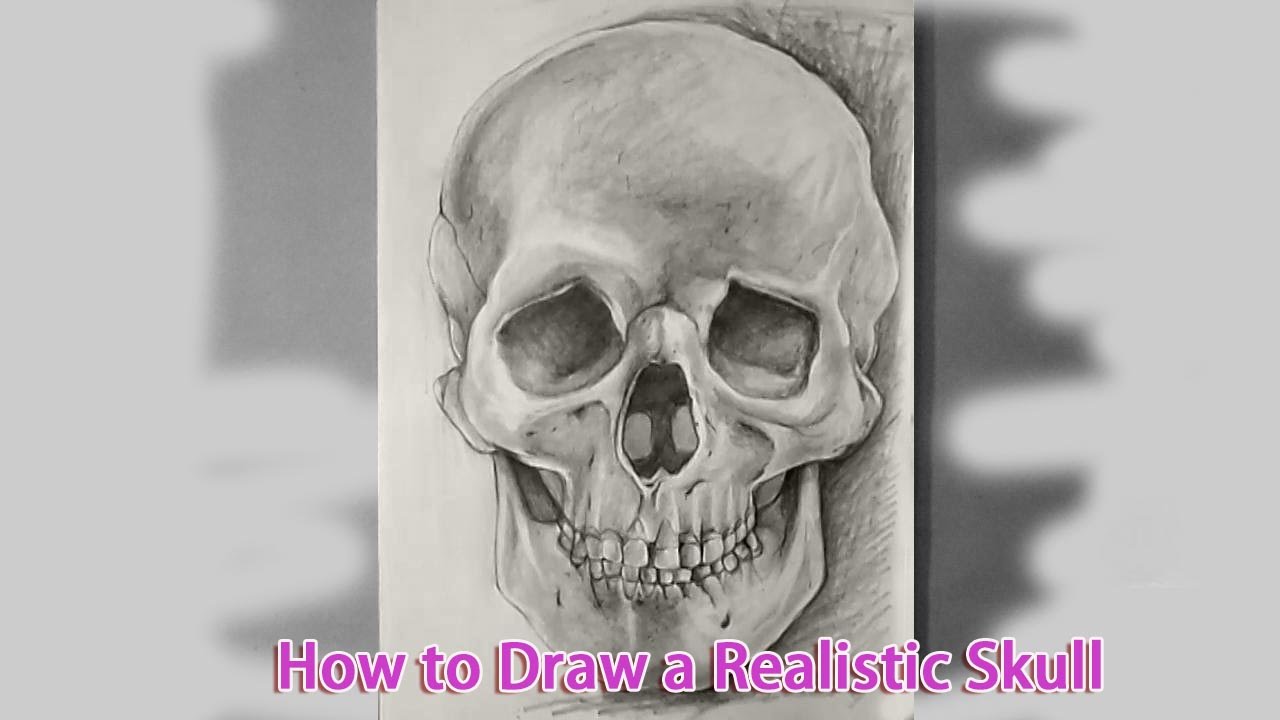 1280x720 How To Draw A Realistic Skull How To Draw A Skull - Realistic Skull Drawing
