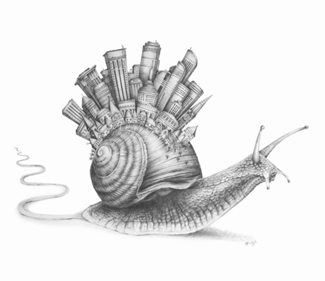 Realistic Snail Drawing at Explore collection of