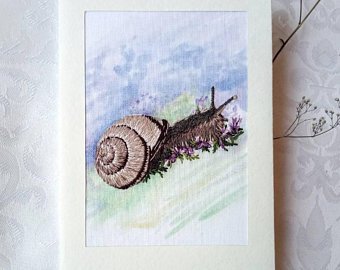 340x270 Realistic Snail Etsy - Realistic Snail Drawing