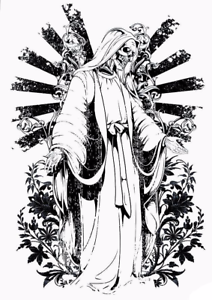 212x300 Realistic Skull Temporary Tattoo Large - Realistic Sugar Skull Drawing