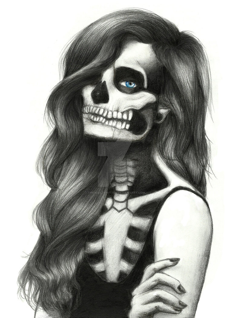 760x1050 drawn sugar skull person - Realistic Sugar Skull Drawing