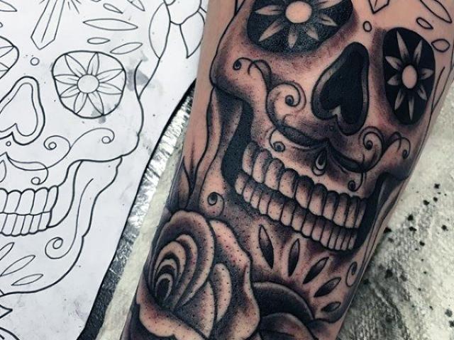 640x480 drawn sugar skull realistic - Realistic Sugar Skull Drawing