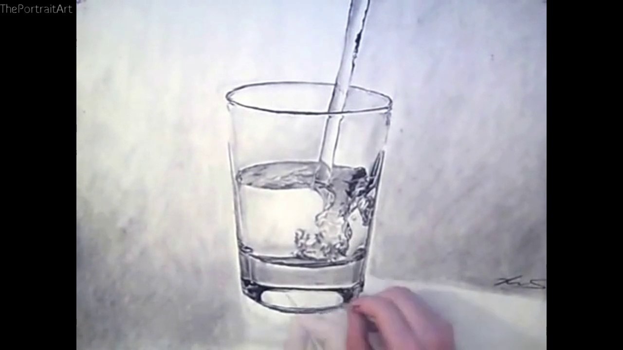 Realistic Water Drawing at PaintingValley.com | Explore collection of ...