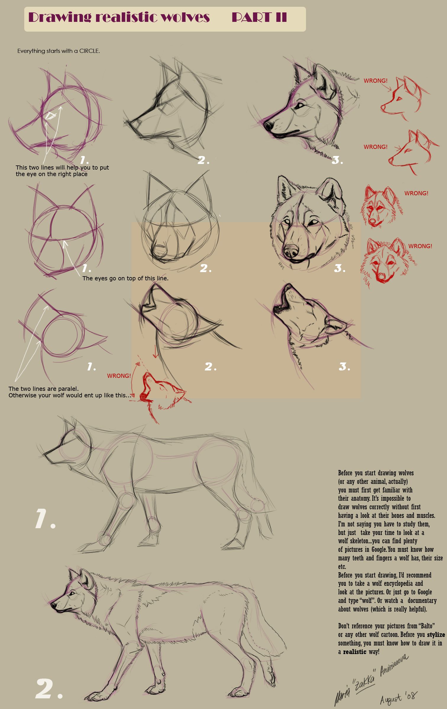 1512x2400 Guides To Drawing Wolves Animals Drawings, Art, Realistic Drawings - Realistic Wolf Drawing Tutorial