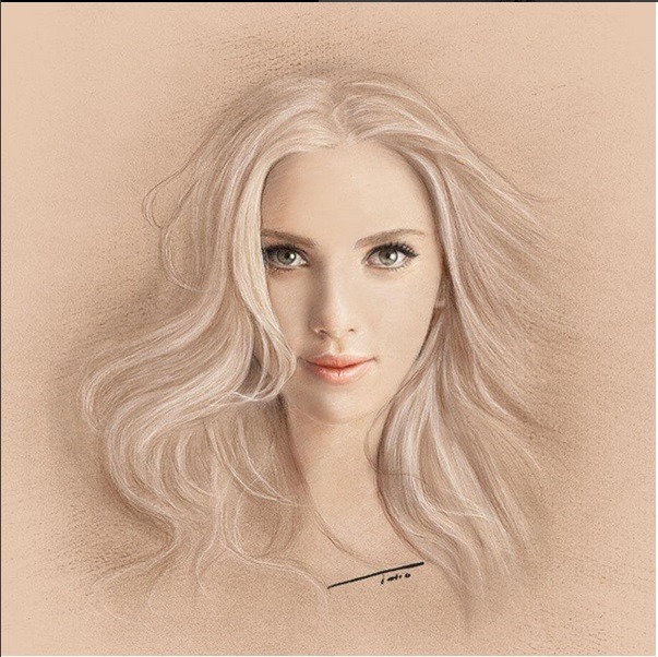 603x602 Neelan's Blog Daily Inspiration Woman Realistic Drawing - Realistic Woman Drawing