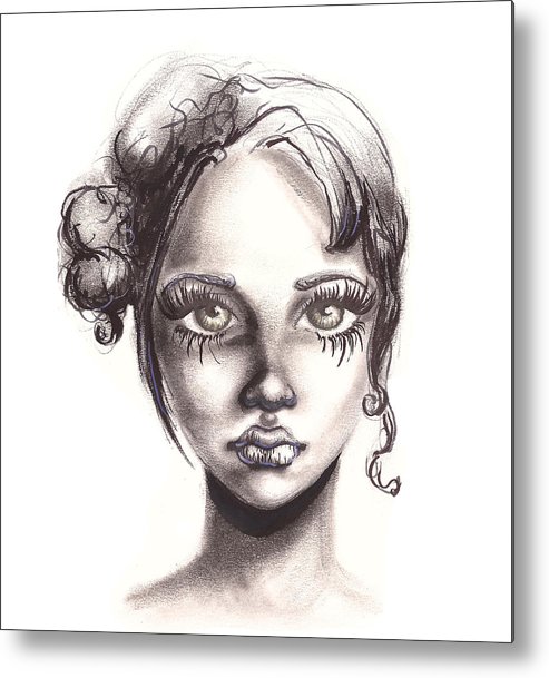 493x609 Pencil Drawing Realistic Woman Portrait, Fashion Illustration - Realistic Woman Drawing