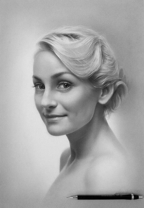 498x720 Realistic Pencil Drawings And Drawing Ideas For Beginners - Realistic Woman Drawing