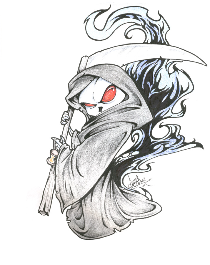 714x900 Grim Reaper Drawing Art Drawing Skill - Reaper Drawing