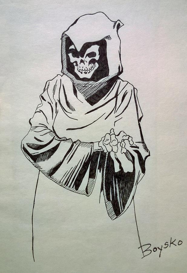 618x900 Grim Reaper Drawing - Reaper Drawing