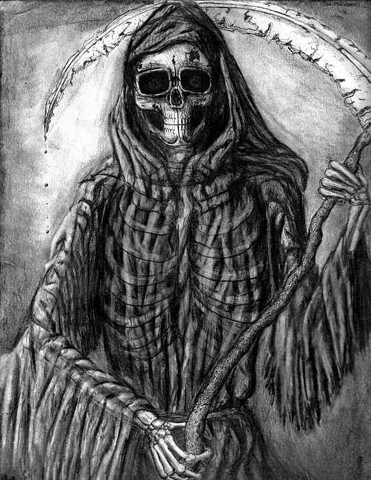 541x700 Grim Reaper Drawing - Reaper Drawing
