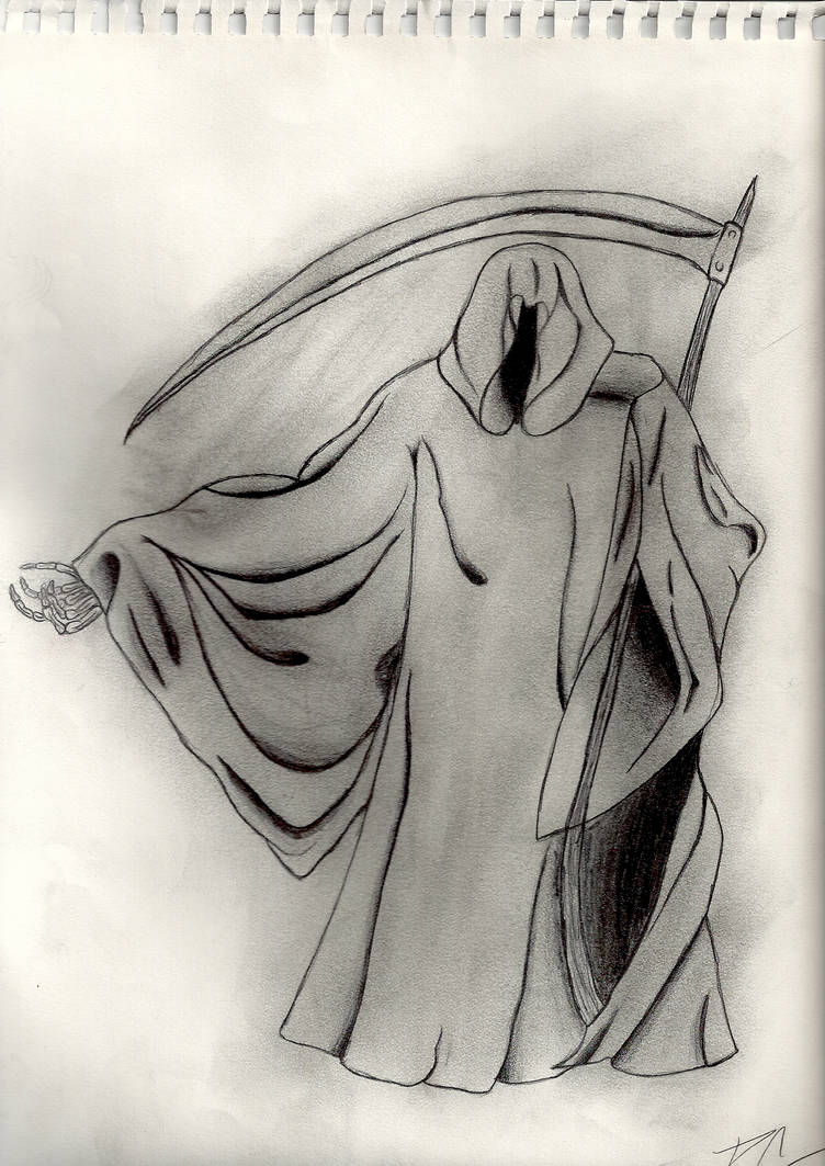 752x1063 Grim Reaper Drawing - Reaper Drawing