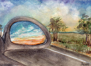 300x220 Rear View Mirror Drawings Fine Art America - Rear View Mirror Drawing