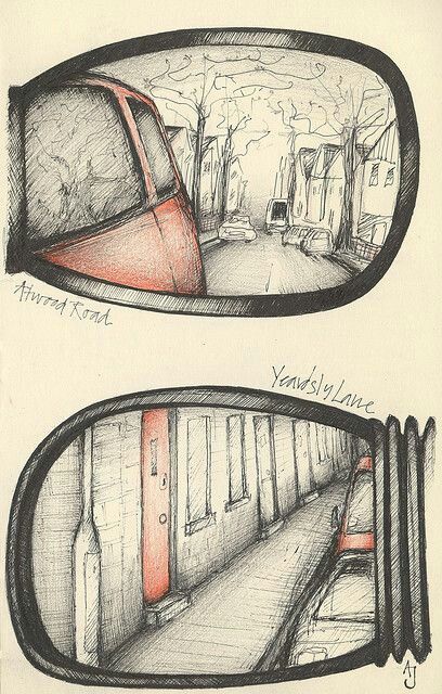 408x640 Rear View Mirror Drawing Class Drawings, Art - Rear View Mirror Drawing