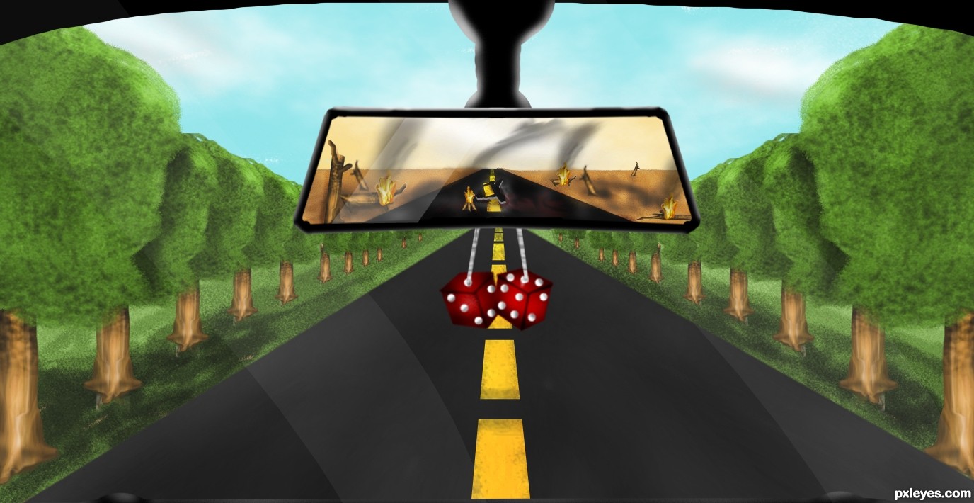 1376x710 Wht Will Be Left Picture - Rear View Mirror Drawing