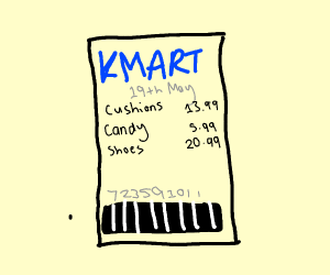 300x250 Kmart Receipt Drawing - Receipt Drawing