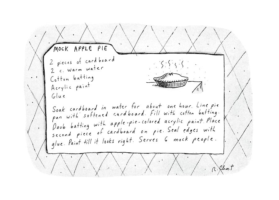 900x646 mock apple pie recipe drawing - Recipe Drawing