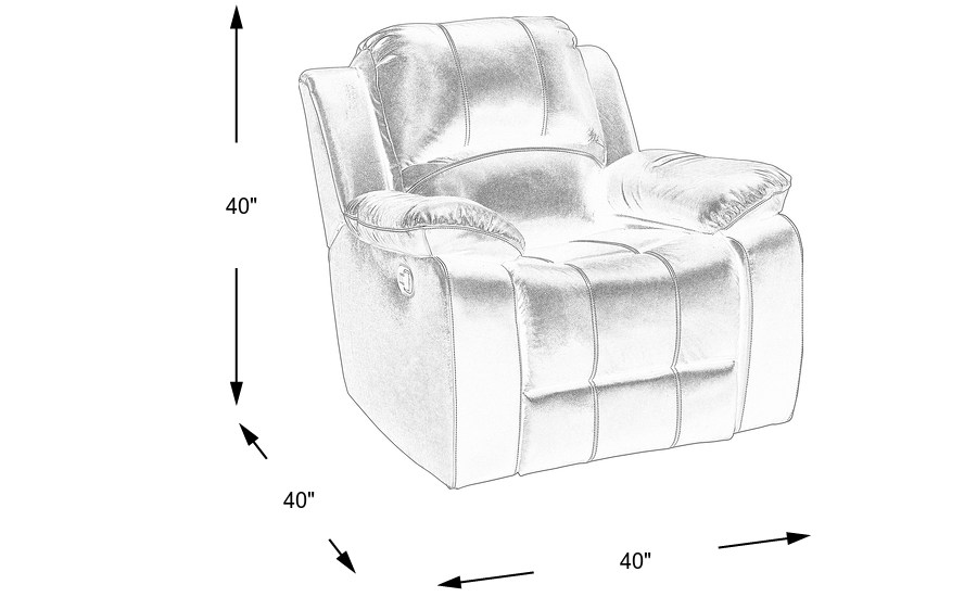 900x550 fenway heights black leather glider recliner - Recliner Drawing