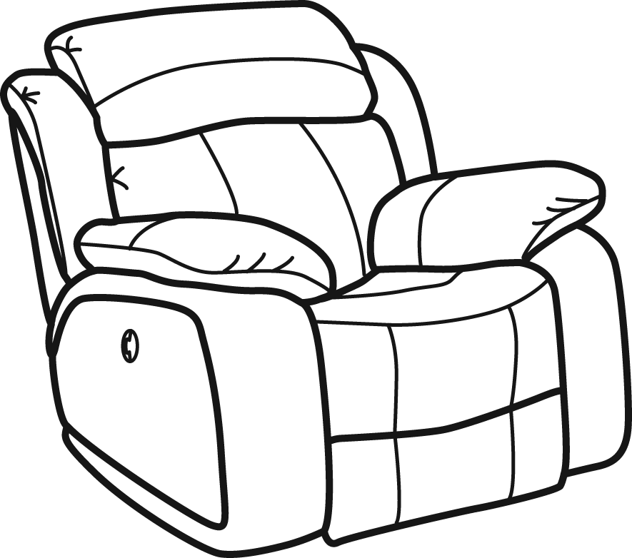 885x782 in - Recliner Drawing