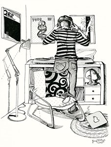 227x300 vinyl record drawings fine art america - Record Drawing