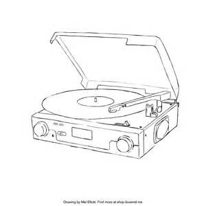 300x300 image result for record player sketch watercolor in music - Record Player Drawing