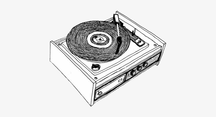 Record Player Drawing at PaintingValley.com | Explore collection of