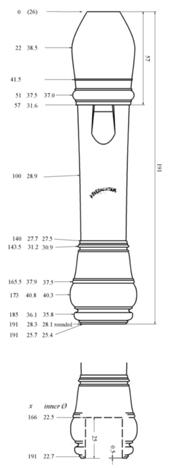 171x468 instrument drawings - Recorder Drawing