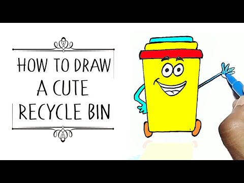 480x360 how to draw a rrecycle bin - Recycle Bin Drawing