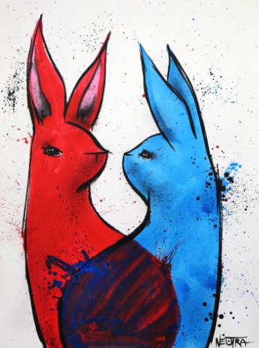 375x504 Chemistry - Red And Blue Drawing