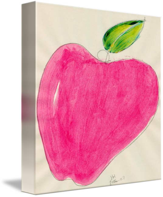 536x650 Red Apple Single Line Drawing One - Red Apple Drawing