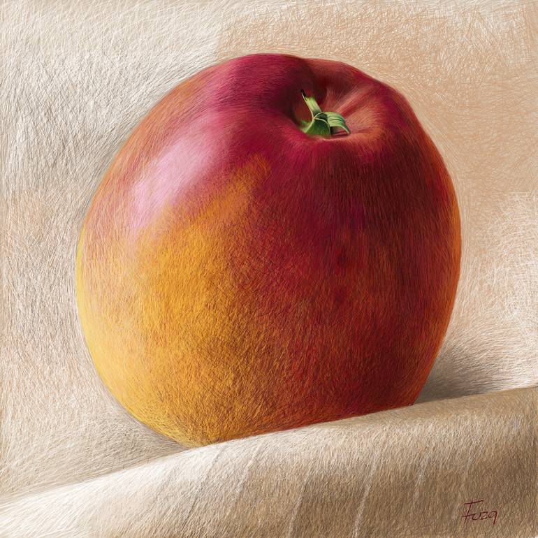 770x770 Red Apple Drawing - Red Apple Drawing