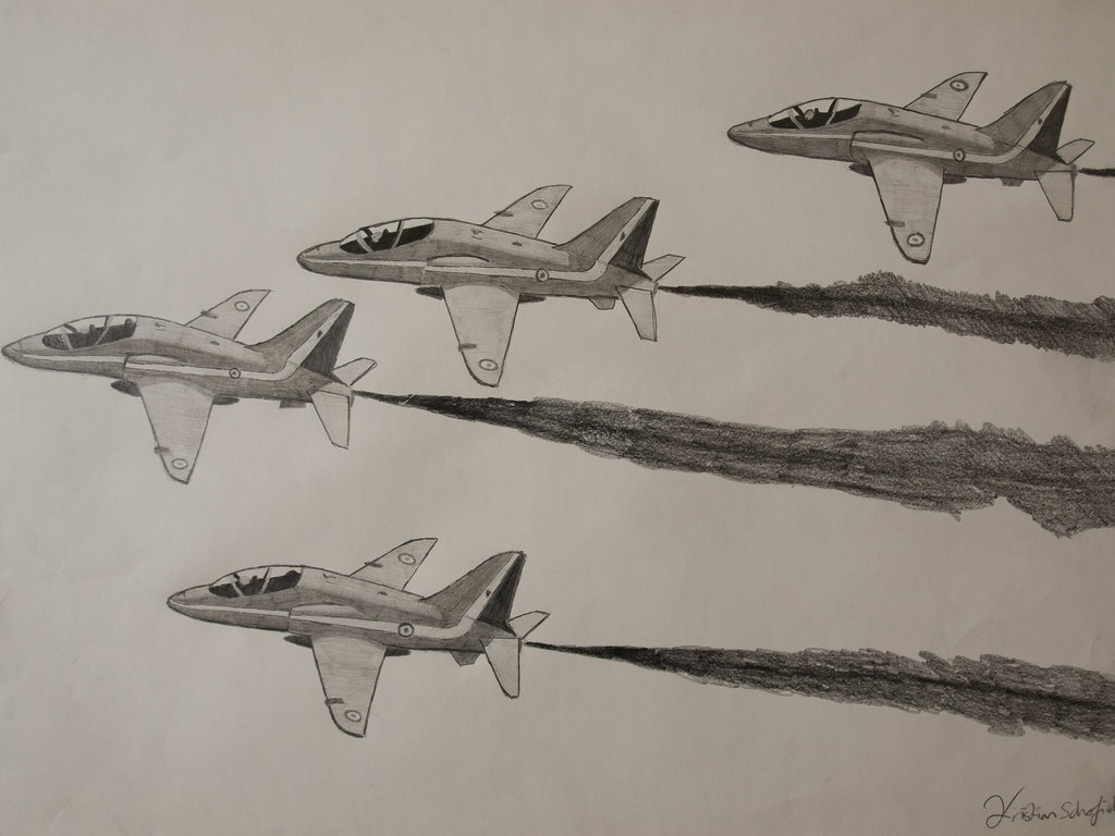 1024x768 drawn jet red arrow - Red Arrow Drawing