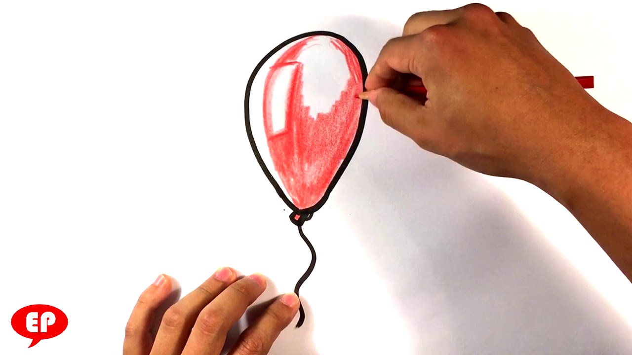 1280x720 how to draw red balloon from it movie - Red Balloon Drawing