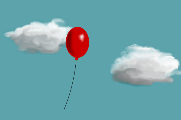 600x400 red balloon a objects speedpaint drawing - Red Balloon Drawing