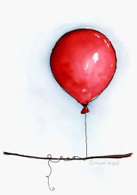 200x286 loved the movie of the red balloon as a child so we must have this - Red Balloon Drawing