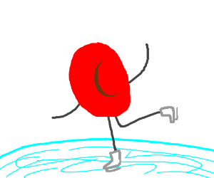 300x250 Ice Skating Red Blood Cell Drawing - Red Blood Cell Drawing