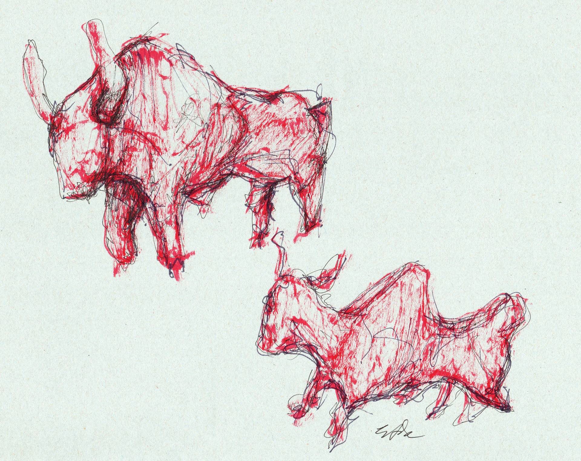 1920x1523 Red Bulls Drawing - Red Bull Drawing