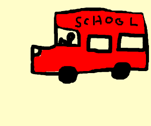 300x250 Red Bus Drawing - Red Bus Drawing