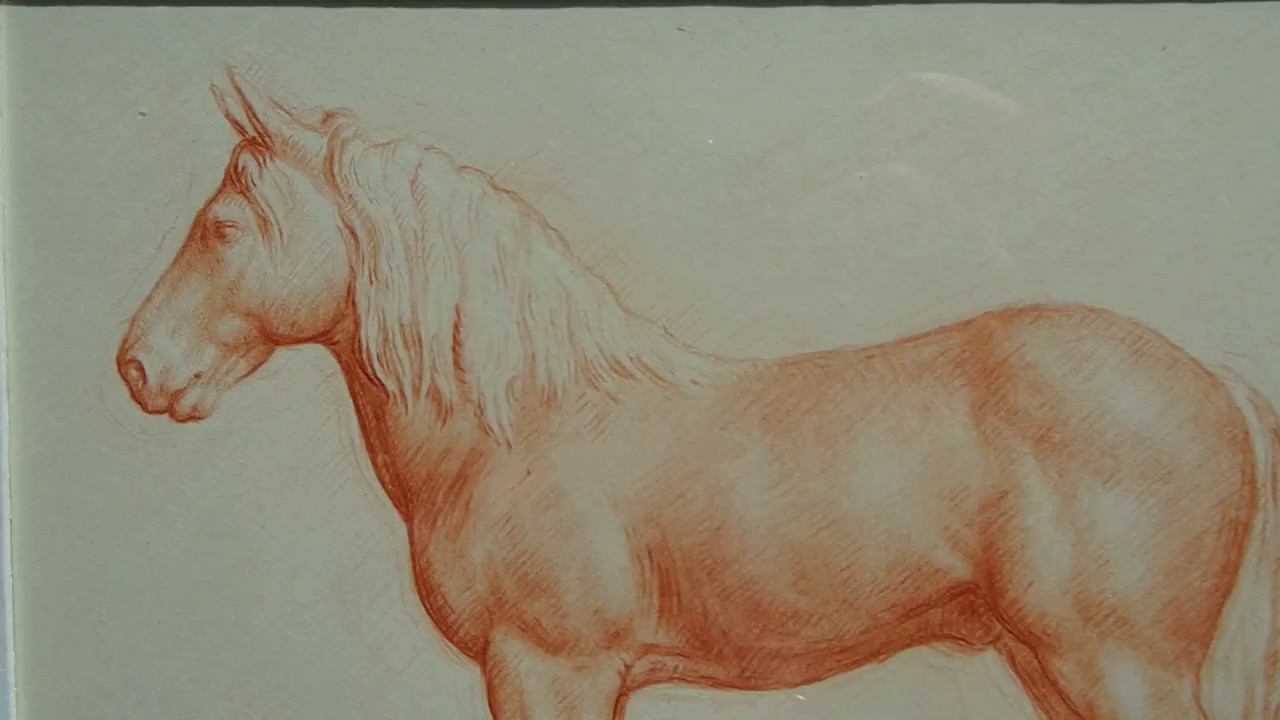 1280x720 kamil strzelecki art drawing red chalk - Red Chalk Drawing