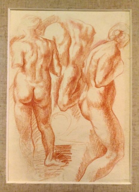 465x640 old master drawing sketch in red chalk ebay - Red Chalk Drawing