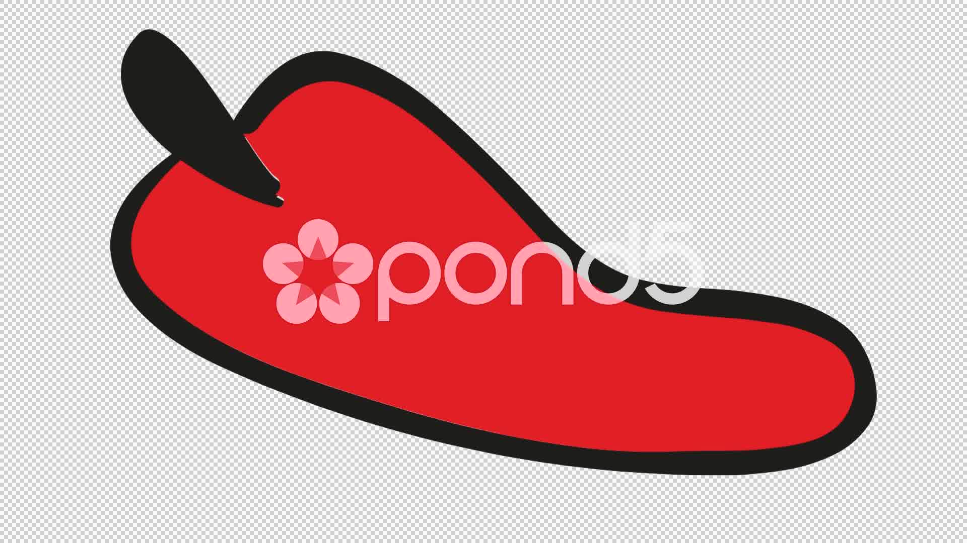 1920x1080 red chili food line drawing animation transparent background - Red Chili Drawing